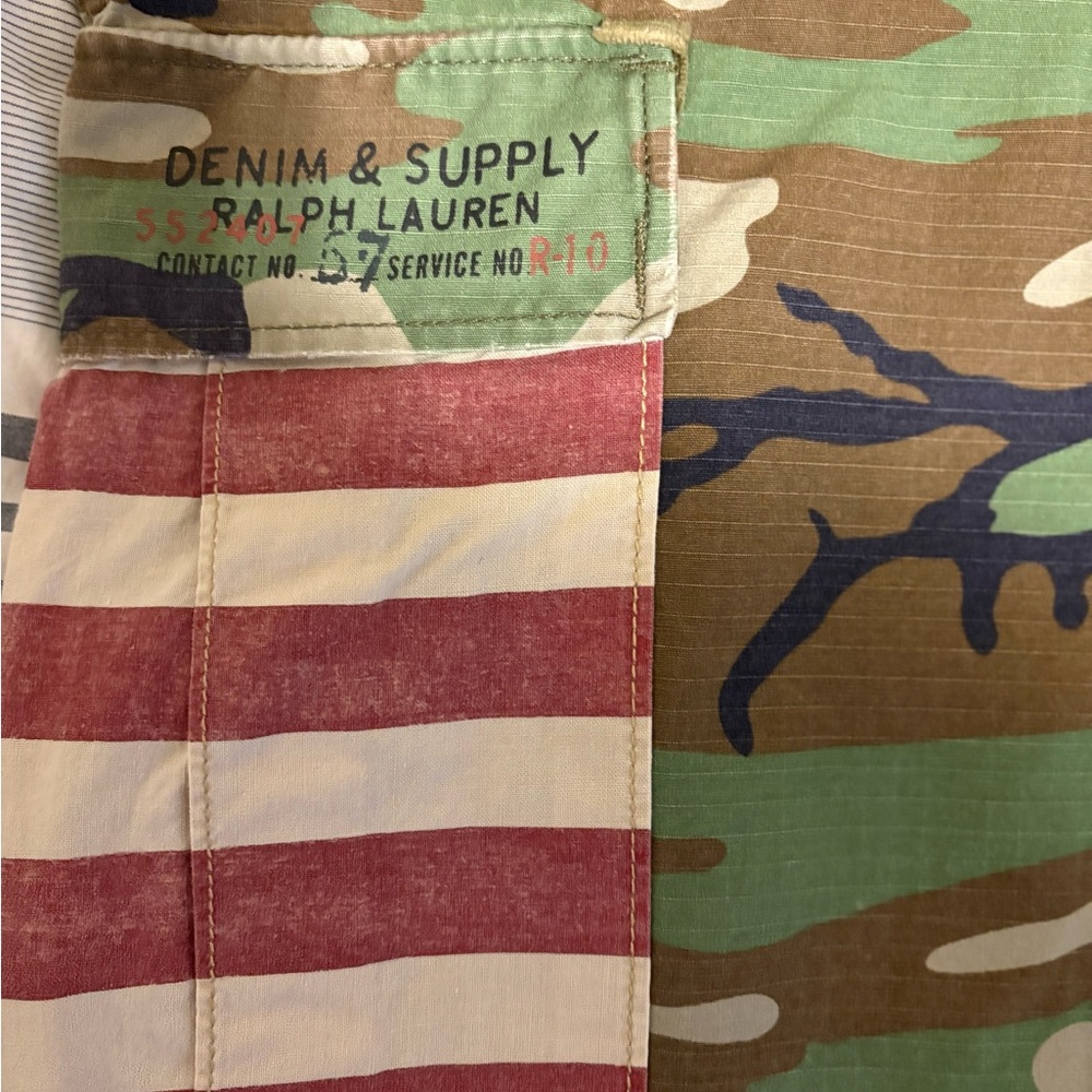 Ralph Lauren Camouflage and Striped Cargo Shorts